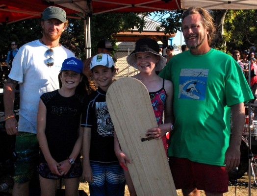 Winner of Tom Wegener Surfboards alaia